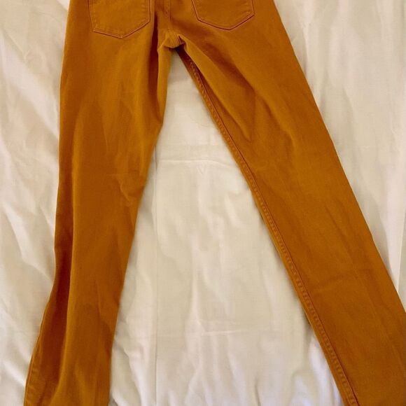 Arizona Jean Co mustard yellow Super Skinny sz 7 - Picture 3 of 3
